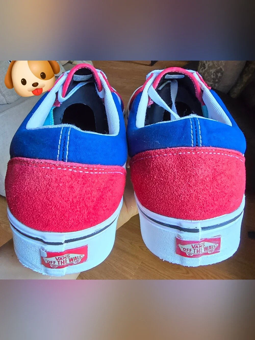 Sz 13.0 Men's VANS OLD SKOOL COMFYCUSH 'Chili Pepper/True Blue' Casual Shoes